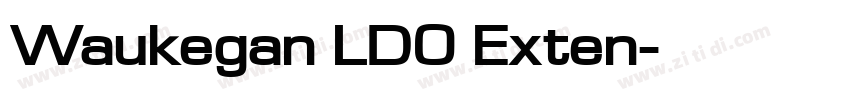 Waukegan LDO Exten字体转换